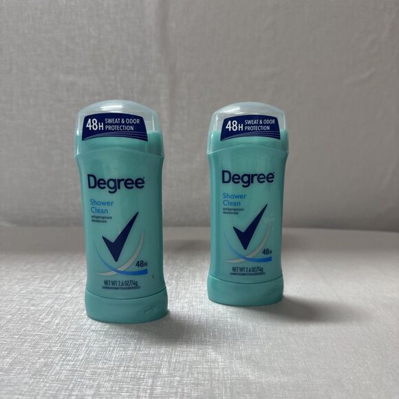 2 PACK Degree Antiperspirant Deodorant Women Shower Clean 2.6 oz Ea Exp. 12/2025 - Picture 1 of 3